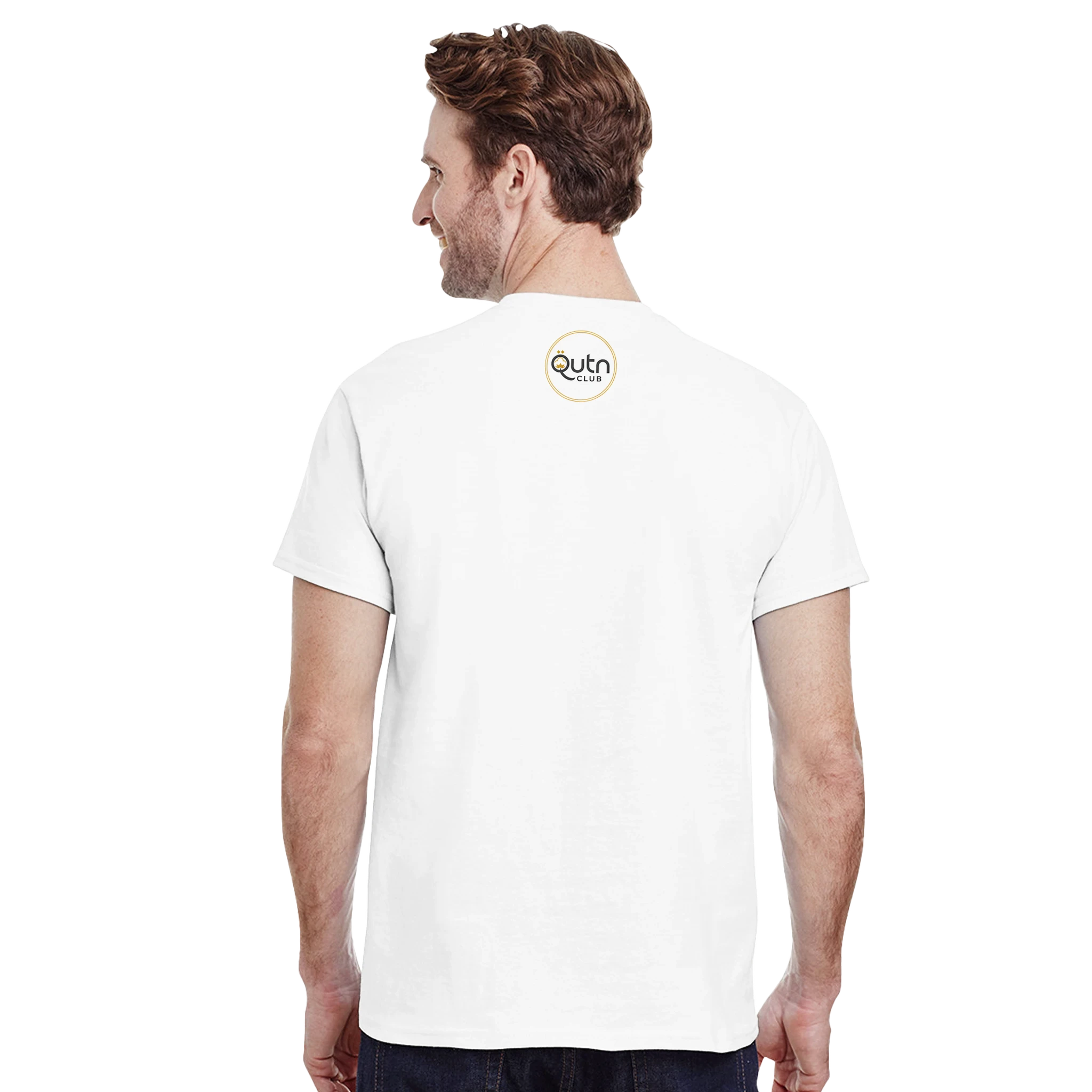 Baba Ghanouj Foodie T-Shirt – Lifestyle Shot – Levantine Dip Design | Qutn Club